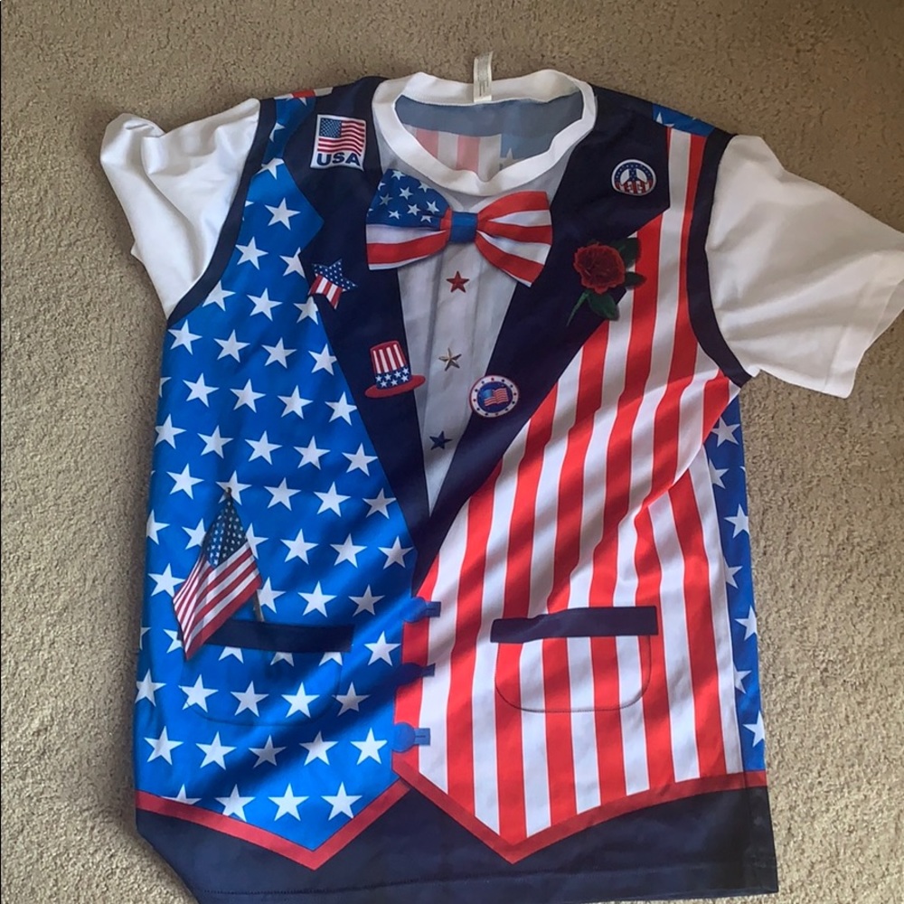 USA tuxedo style shirt
